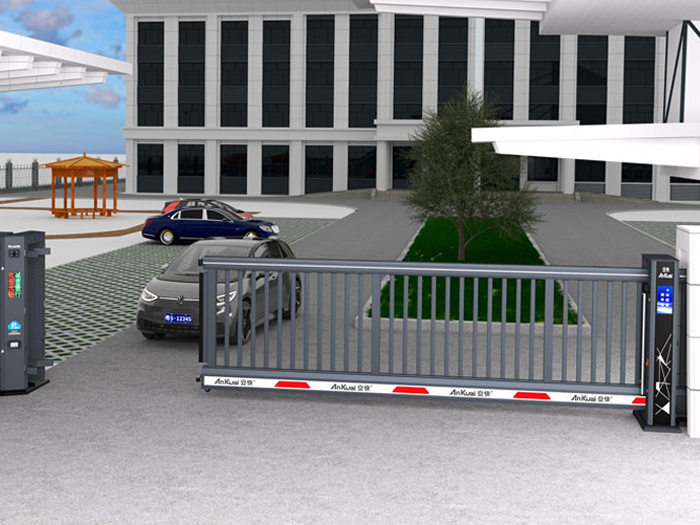 某單位采用 “安快” 電動(dòng)懸浮門(mén)效果圖